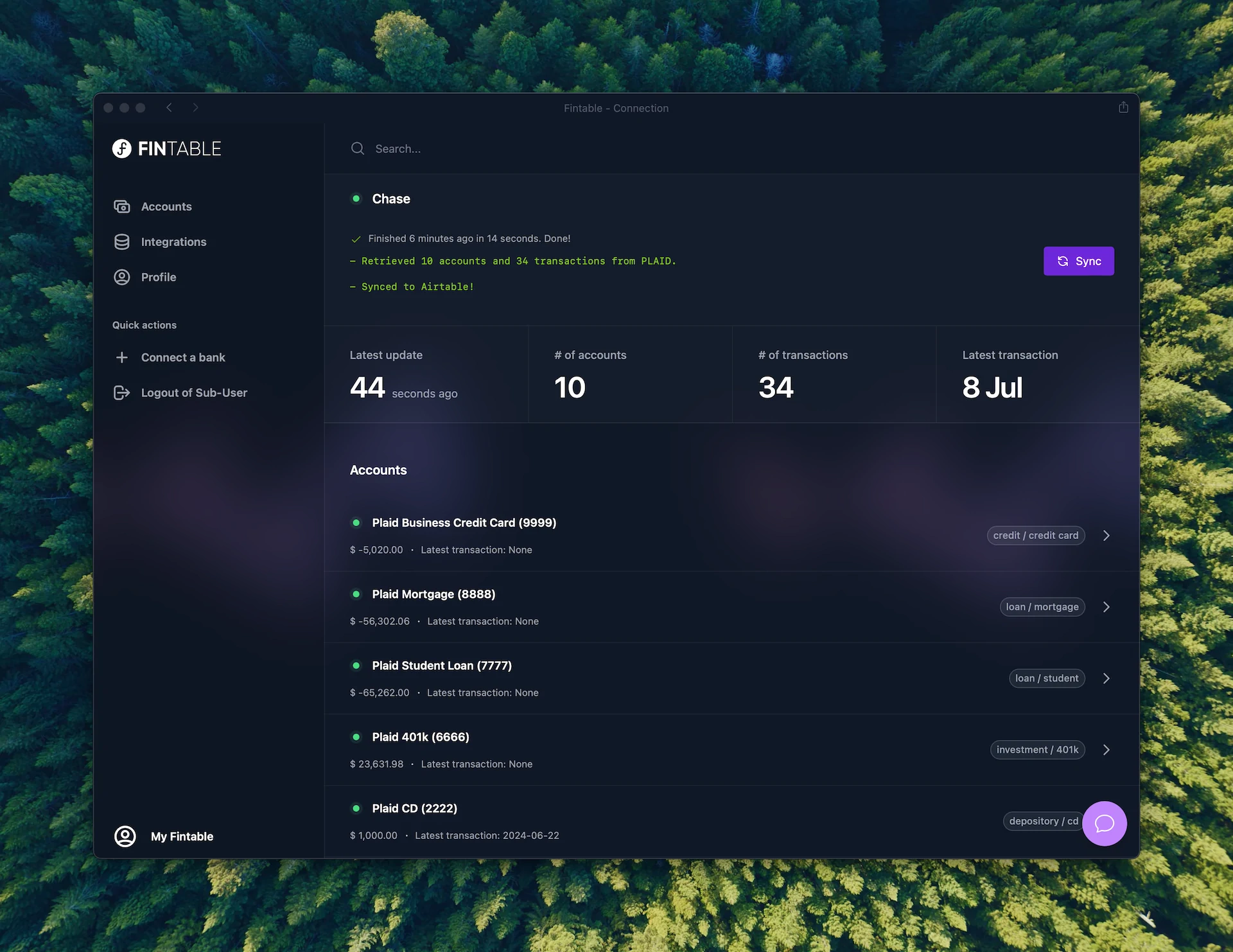 App screenshot